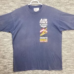 Men’s NavyBlue Crew Neck Short Sleeves Shirt AIR FORCE ACADEMY COLORADO SPRINGS